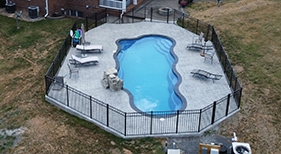 Fiberglass Freeform with rock