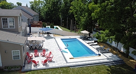 Fiberglass Geometric Tanning Ledge