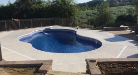 Freeform Inground Vinyl Liner Pool