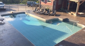 L Shape Inground Pool