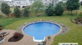 Round Inground Vinyl Liner Pool