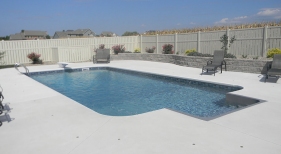 Vinyl Liner Pool with Diving Board